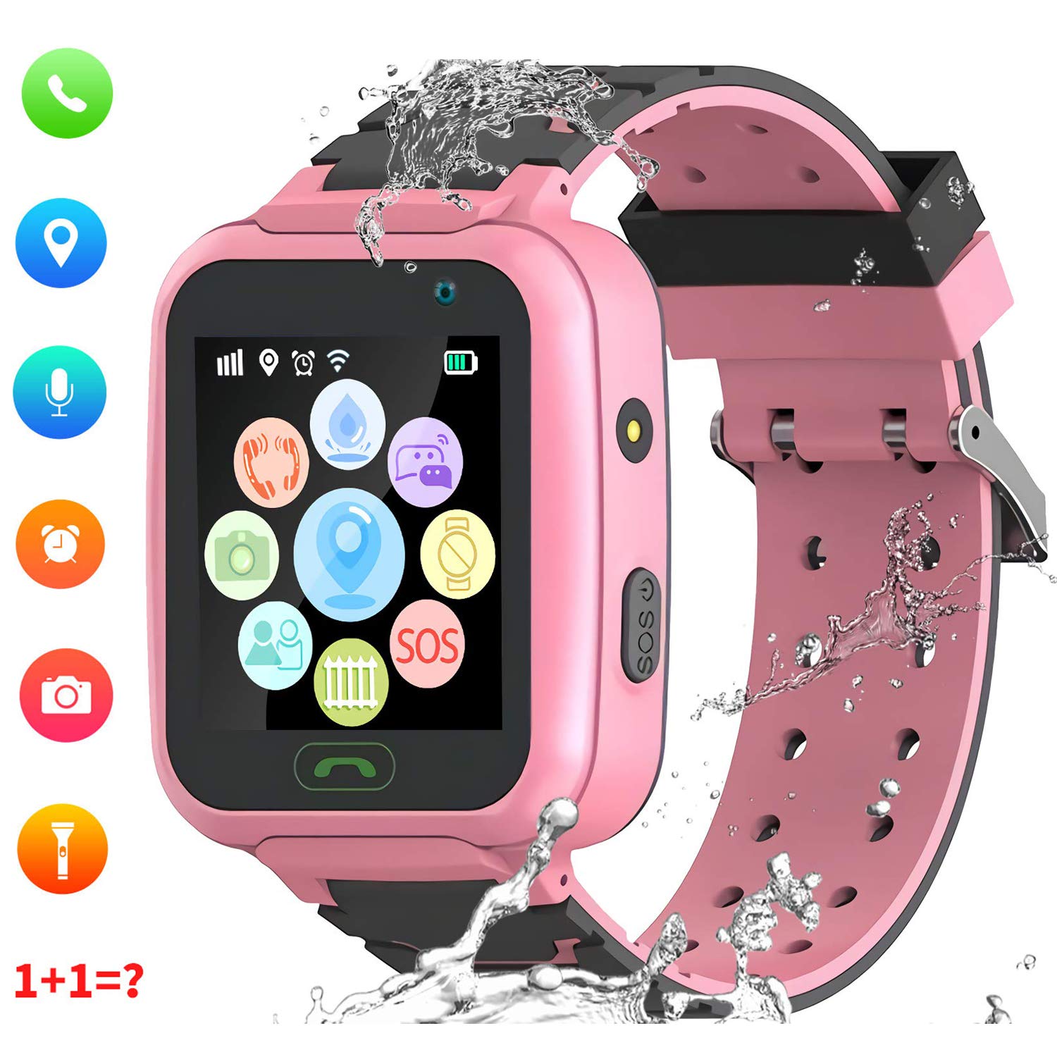 bhdlovely Montre Connectée Enfant LBS Tracker Étanche Montre