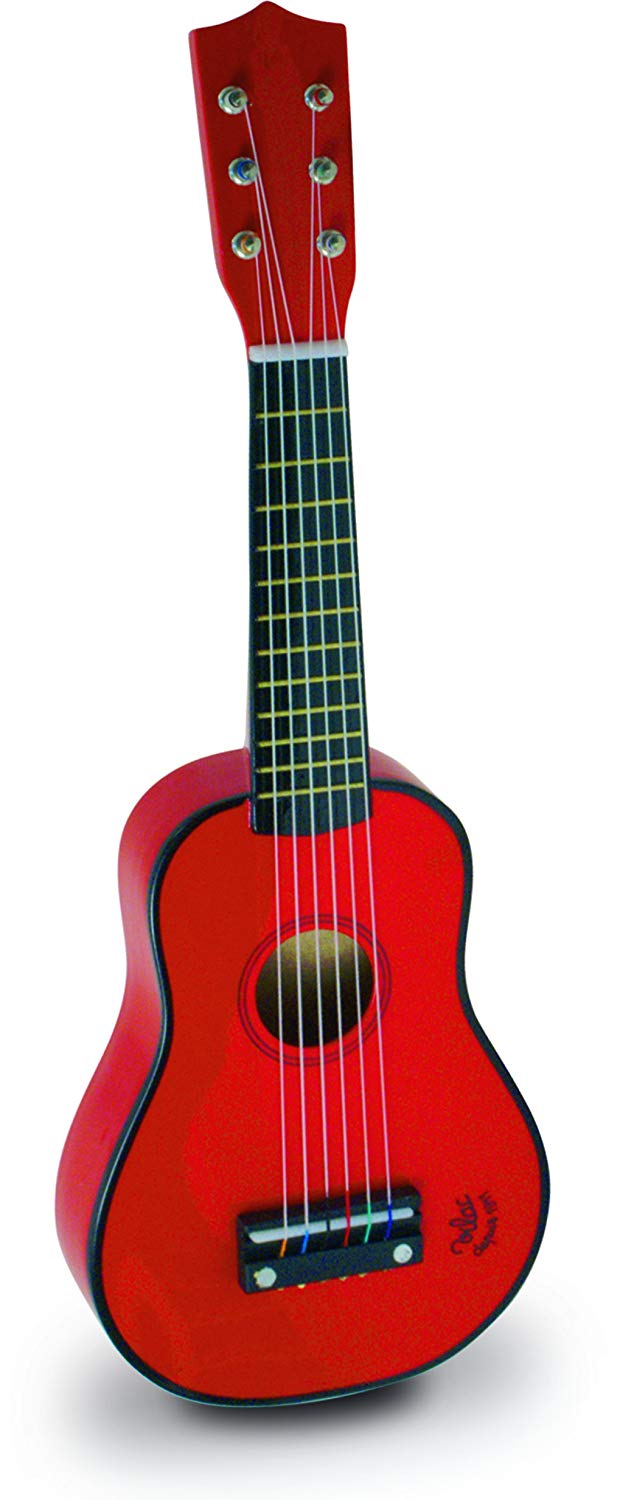 BOROK Enfant Jouet Guitare 6 Corde Instrument Musique Guitare Cadeau pour Enfant Anniversaire Noël 23 inches 